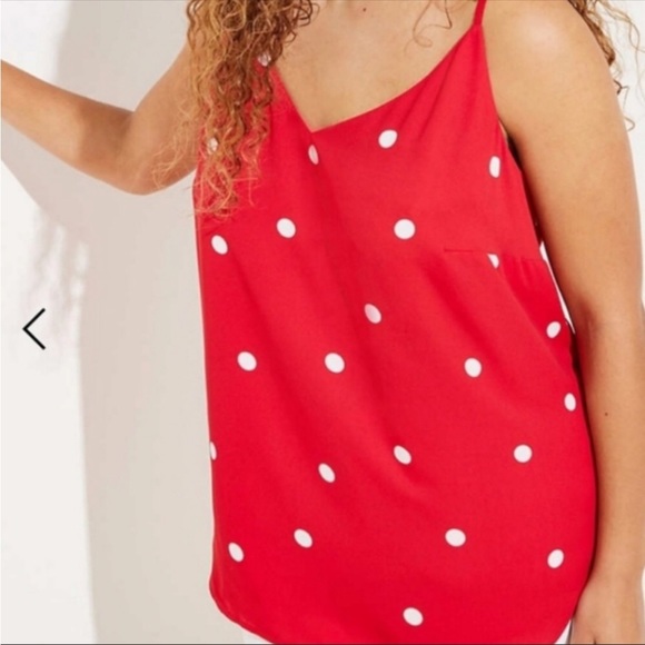 Ann Taylor Loft ATL NeW Polka dot tank. S - Picture 2 of 7